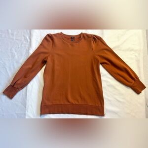 GAP Maternity Women’s Orange Sweatshirt Long-Sleeve Side Zippers Adjustable